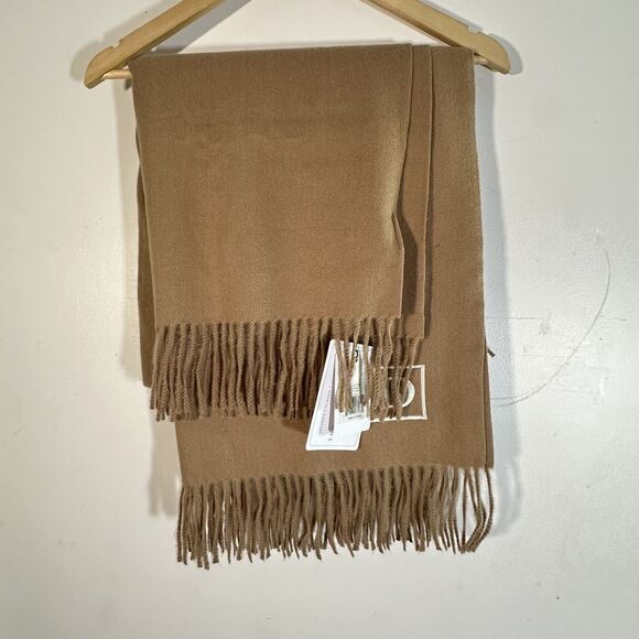 Bedford Collections Edinburgh Throw Sandalwood Blanket Faux Cashmere Monogrammed - Picture 2 of 9